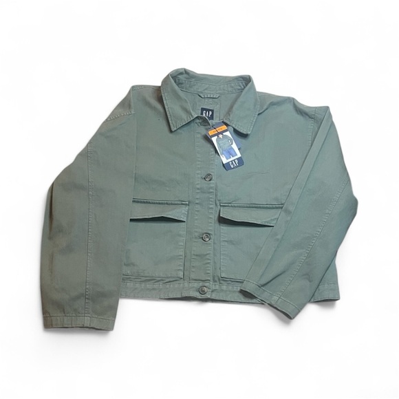 GAP Jackets & Blazers - GAP Utility Jacket in Sage Green